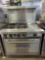 Bakers Pride 36 in. 4 Open Burner Gas Range with 12 in. Griddle and Oven