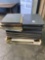 Pallet of Assorted Gray Formica Table Tops in Fair Condition