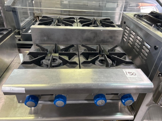 Imperial 4 Open Burner Gas Step Up Range