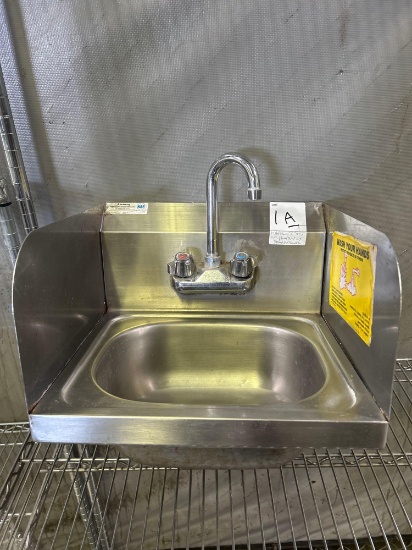 Allstrong 16 in. x 15 in. Stainless Steel Hand Sink with Splash Guards