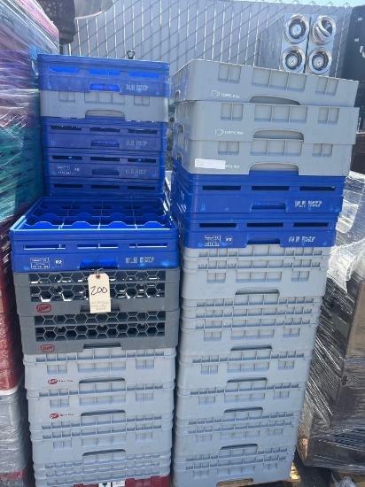 LOT of All Glass Racks on This Pallet