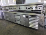 True 86 in. 4 Drawer Refrigerated Chef Base