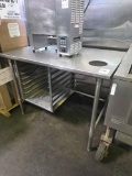 48 in. x 30 in. All Stainless Steel Table with Pan Glides