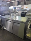 True 60 in. 2 Tower Stainless Steel Kegerator