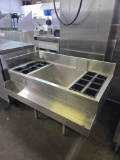 50 in. Stainless Steel Cocktail Station with Cold Plate Jockey Box