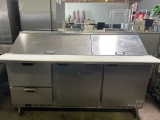 Beverage Air 72 in. 2 Door 2 Drawer Megatop Sandwich Table