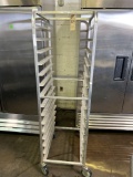 15 Space Aluminum Sheet Pan Rack on Casters