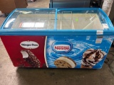 AHT 58 in. Clear Sliding Top Ice Cream Chest Freezer