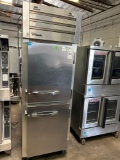 True 2 Half Door Dual Temp Combination Refrigerator & Freezer.