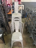 Light Gray Metal Chairs