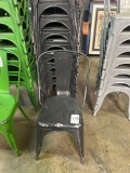 Black Metal Stack Chairs