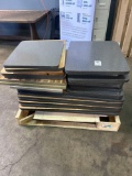 Pallet of Assorted Gray Formica Table Tops in Fair Condition