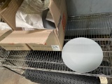 New 12 in. Grey Ceramic Plates