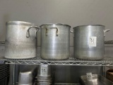 24 qt. Aluminum Stock Pots with Lids