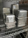 Sixth x 4 in. Stainless Steel Pans