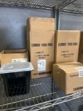 New Cambro Sixth X 6 in. Black Plastic Food Pans with Translucent Lids