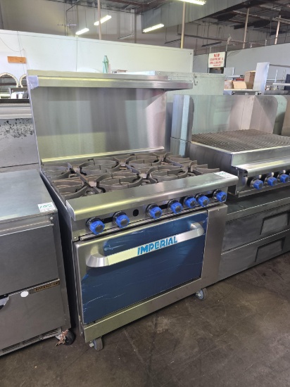 Never Used Imperial Range IR-6NG Pro Series 36" natural gas 6 burner range with standard oven
