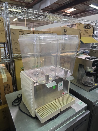 Crathco Mdl. D25-4 Dual 5 Gal. Tank Refrigerated Drink Dispenser