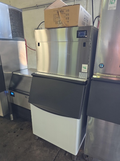 New Water Cooled Imported 570 lb. Ice Machine with Bin.