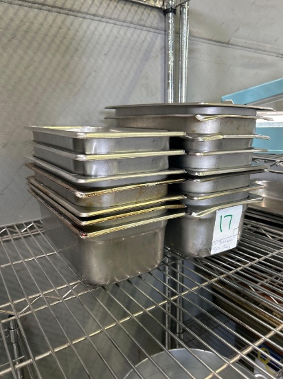 Third x 4 in. Stainless Steel Pans