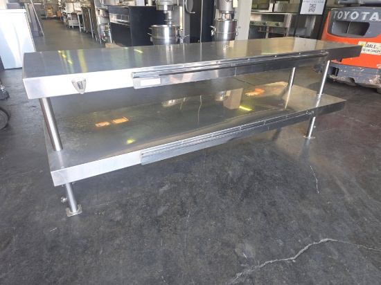 78 in. x 24 in. Stainless Steel Pass Through Double Overshelf