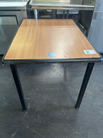 42 in. x 30 in. Faux Wood Veneer Top ADA Compliant Table