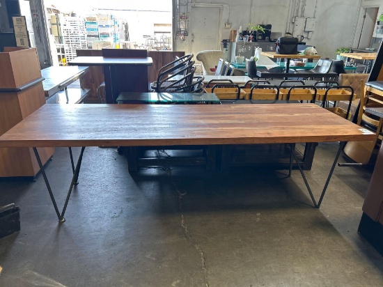 104 in. x 36 in. Solid Wood Top Community Table