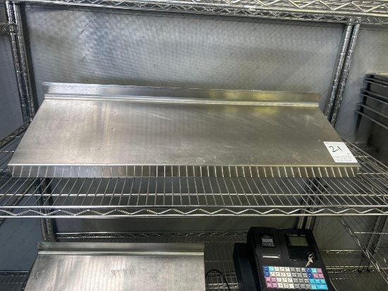 36 in. x 12 in. Stainless Steel Wall Shelf