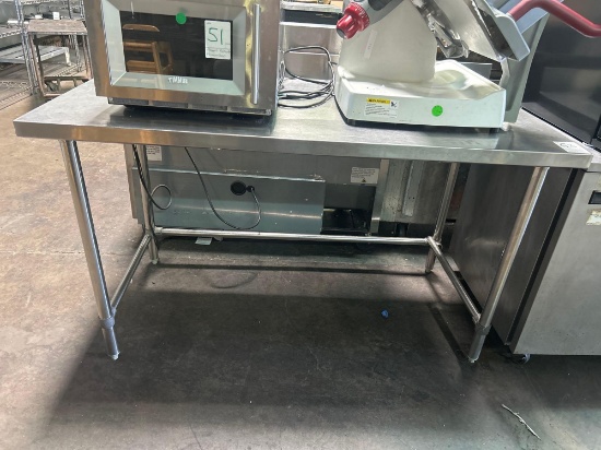 60 in. x 30 in. Stainless Steel Open Base Table