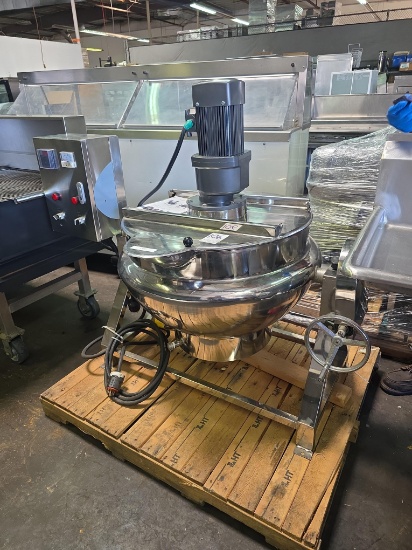 New Techtonda 13.2 Gal Stirring Tilting Jacketed Electric Kettle