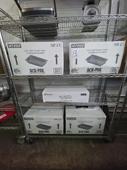 4 Cases of Full Size Aluminum Food Trays