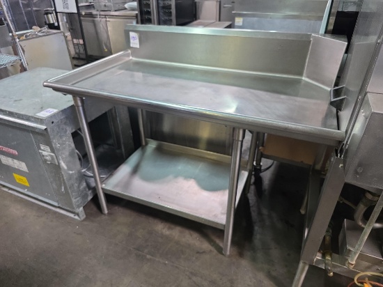51 in. Stainless Steel Left Side Clean Dish Table