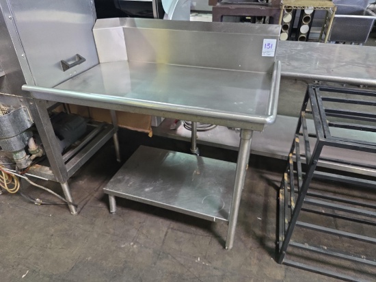 43 in. Stainless Steel Right Side Clean Dish Table