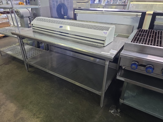 72 in. x 36 in. All Stainless Steel Table