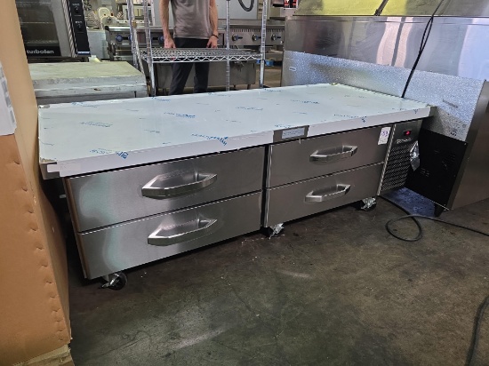 New Blue Air 74 in. 4 Drawer Refrigerated Chefs Base
