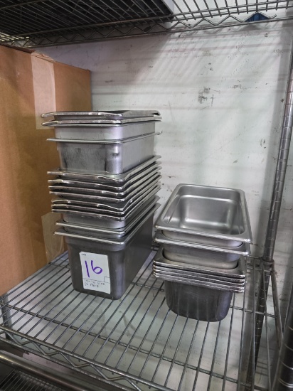 Quarter Size Stainless Steel Pans