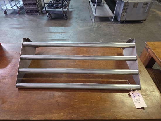 36 in. x 16 in. Stainless Steel Wall Mounted Pot Rack
