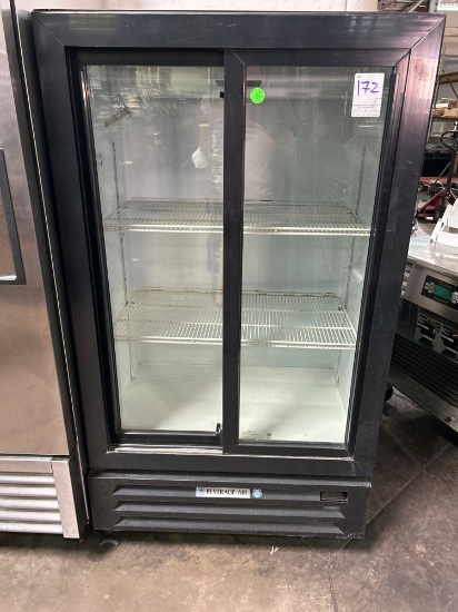 Beverage Air 18.6 Cu. Ft. 2 Sliding Glass Dr. Refrigerator