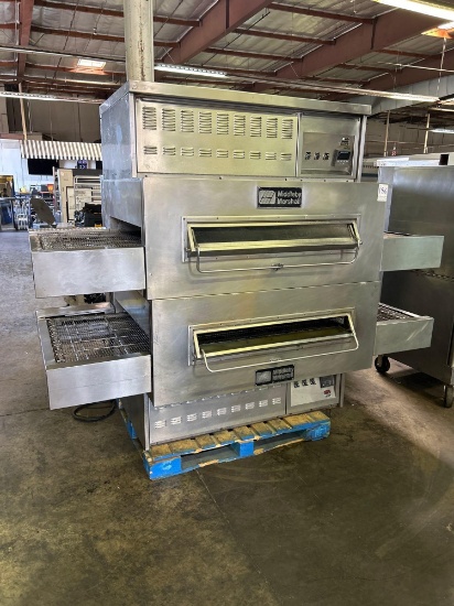 Middleby Marshall PS 350G Double Stack Gas Conveyor Pizza Oven