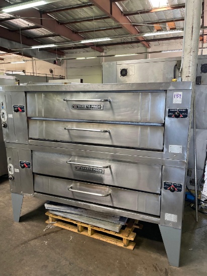 Bakers Pride Y602 Double Deck Gas Pizza Oven
