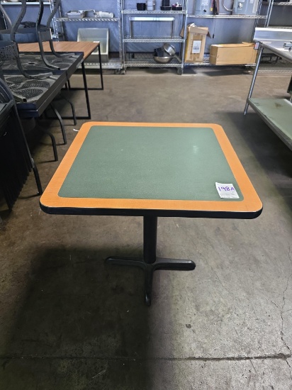 30 in. x 30 in. Two tone Top Pedestal Table