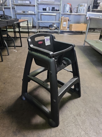 Rubbermaid Black Plastic Baby High Chairs