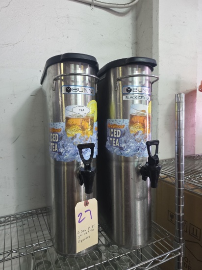 Bunn Stainless Steel 3.5 gal. Iced Tea Dispensers