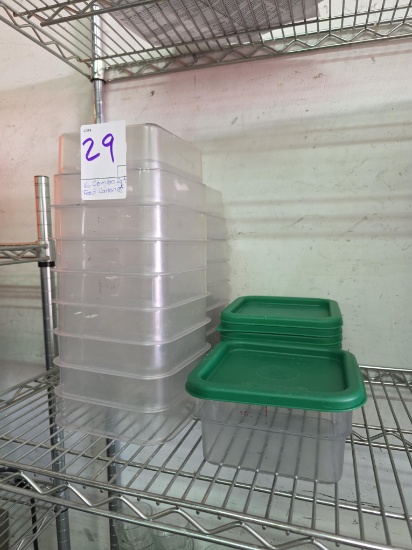 Cambro 2 qt. Clear Plastic Food Containers