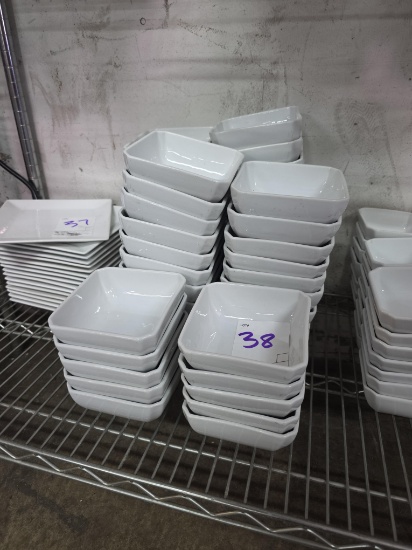 5 in. Square Ceramic Bowls