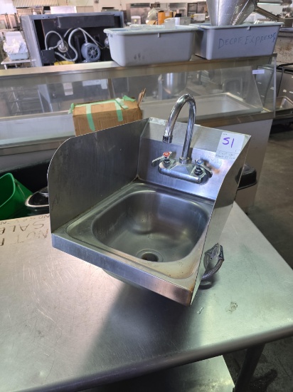 13 in. x 18 in. Stainless Steel Wall Mount Hand Sink
