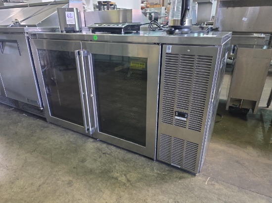 Perlick 60 in. 2 Glass Dr. Refrigerated Back Bar
