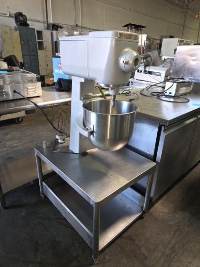Blakeslee 20 qt. Cart Mounted Mixer with Bowl, Whip, and Paddle