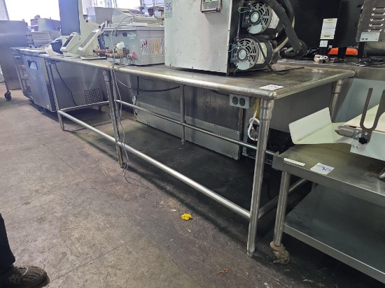 120 in. x 36 in. Stainless Steel Table