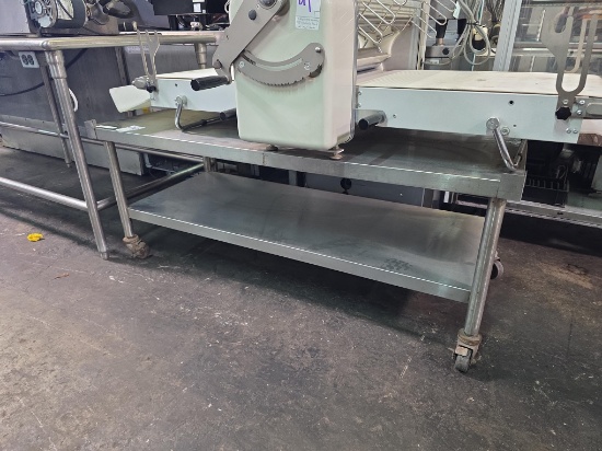 60 in. x 26 in. Stainless Steel Equipment Stand on Casters
